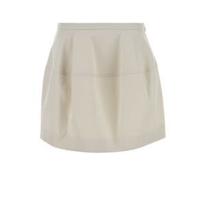 Loewe Women Ivory Cotton Blend Skirt